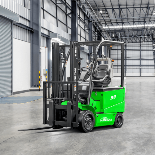 Four-Wheel Electric Cushion Tire Forklift Lithium ion Technology