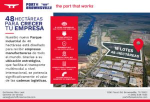 Nuevo parque industrial en el Puerto de Brownsville